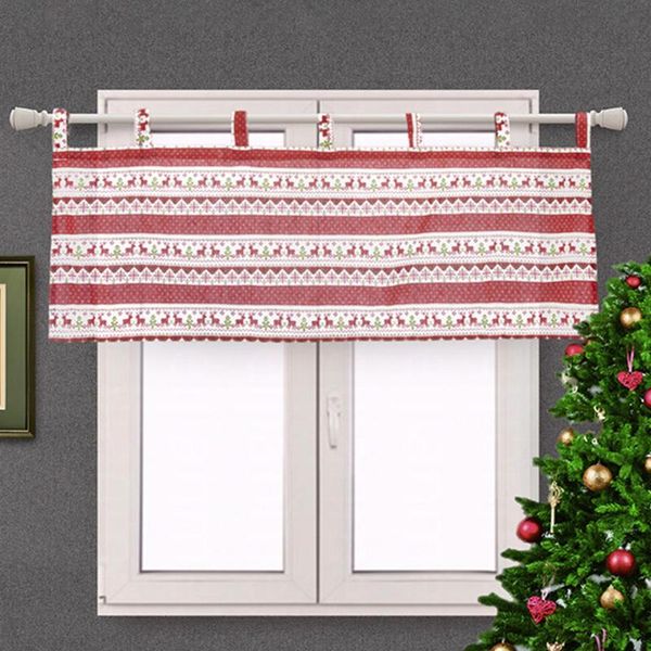 

other home decor 1pc christmas curtain valance for kitchen cafe decorations merry