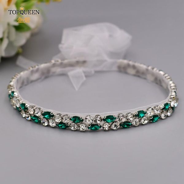 

wedding sashes ueen s07 dresses for women ceinture demariage straps the noble crystal leaf rhinestone belt, White