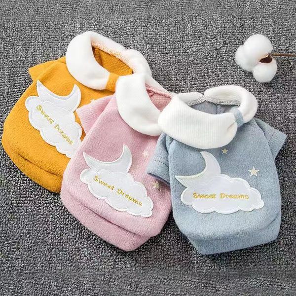 

dog apparel clothes sweater autumn and winter two legs knitted warm clothing pet
