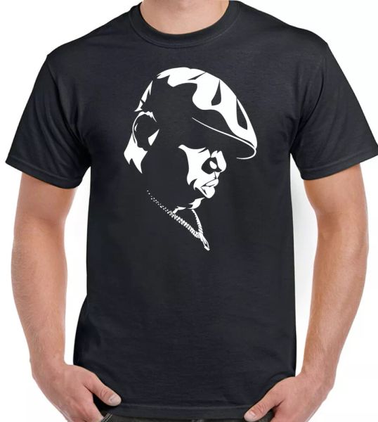 

biggie smalls mens t-shirt notorious big tupac shakur 2pac unisex, White;black