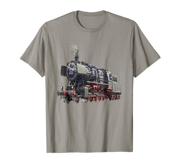 

train engine locomotive t-shirt, White;black