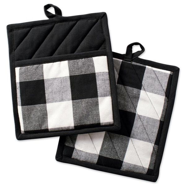 

mats & pads 2 pieces placemats for table heat insulation acting on anti-scalding package mat cotton high temperature 20x23cm