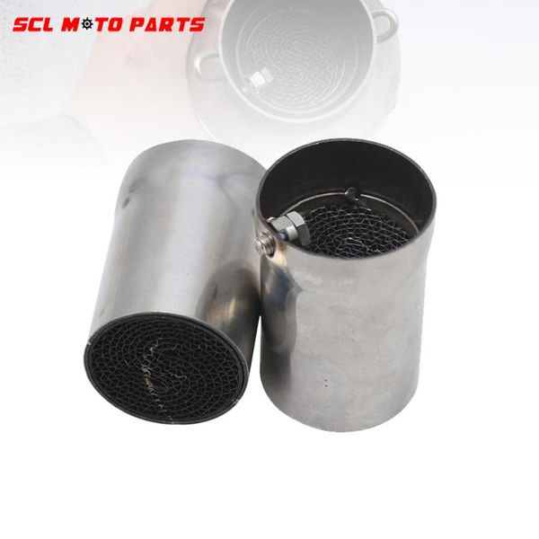 

motorcycle exhaust system alconstar-motorcycle muffler universal front middle catalyst 50.8mm db killer removable stainless steel