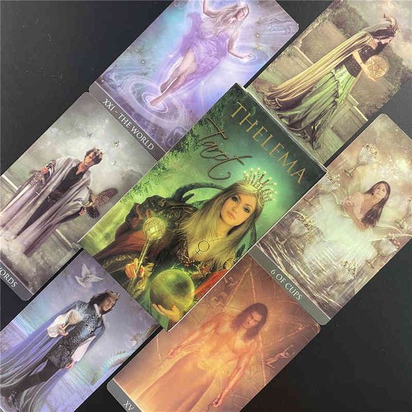 

hay house 78 cards deck thelema tarot english oracle playing card family party board game dropshipping dixit