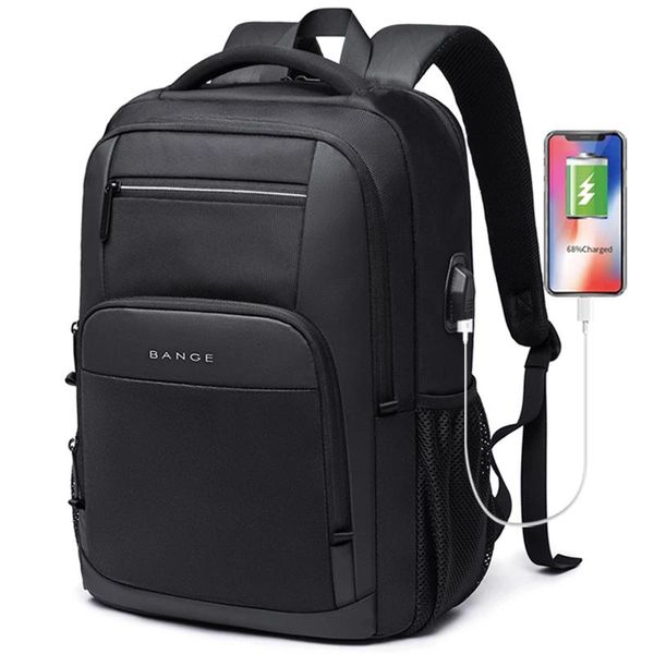 

backpack large capacity 15.6 inch daily school multifunctional usb charging man lapfor teenager