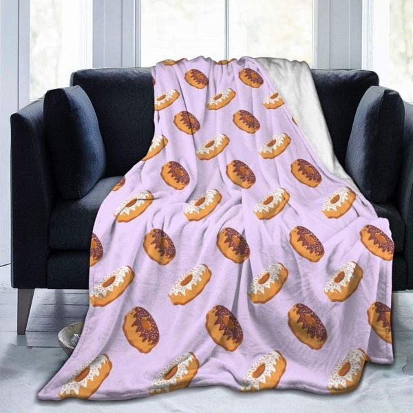 

blankets sweet donuts blanket,flannel throw blanket ultra soft micro fleece bed couch living room 50"x40" for baby