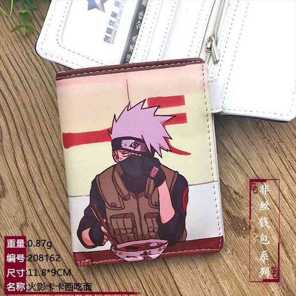 

anime uzumaki shippuden hatake kakashi wallet uchiha sasuke coin purse, Red;black
