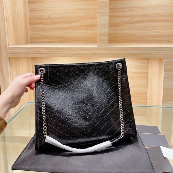 

chain totes luxury tote bag handbags designer shoulder bags handbag women's genuine leather high-quality size 33 26 cm with exquisite p