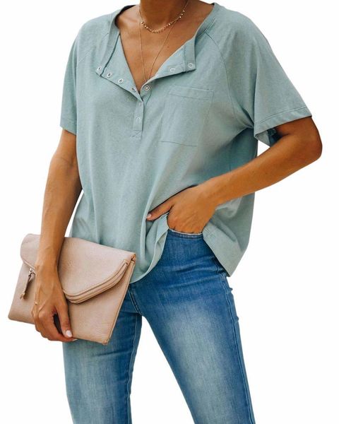 

women's t-shirt loose t-shirts women 2021 jumpers short sleeve casual woman pullovers female streetwear v-neck solid color tee shi, White