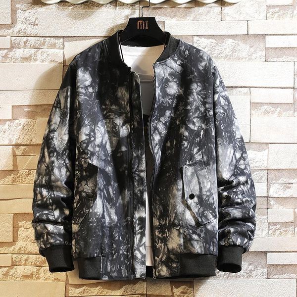 

men's jackets 2021 casual bomber jacket autumn baseball camouflage black/blue men fashion zipper coats outerwear overcoat 5xl, Black;brown