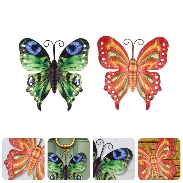 

decorative objects & figurines 2pcs wall art iron decoration vintage hanging craft