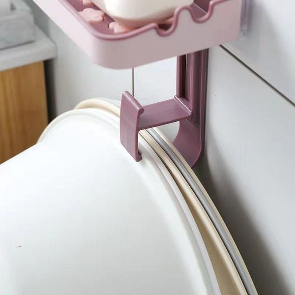 

soap dishes box storage rack holder hook set washbasin towel bathroom supplies