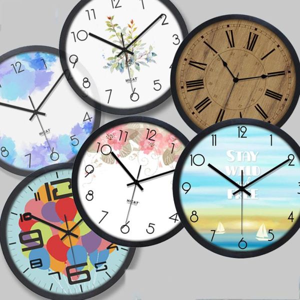 

wall clocks digital clock modern design vintage retro mechanism 3d watches home decor kitchen silent living room 5q205