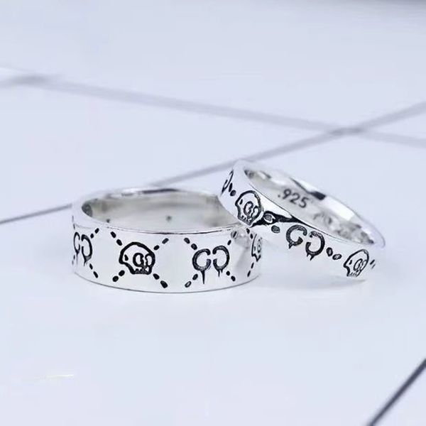 

women designer ring for man fashion skull letter g fine silver luxury rings with box jewelry acelet