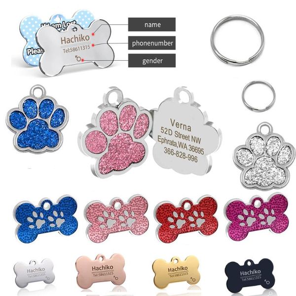 

dog tag,id card yvyoo custom name address tag pet cat collar accessories decoration id