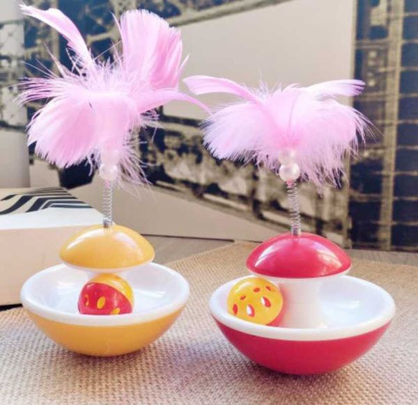 

tumbler rolling scratching ball pet cat toys products entertainment interactive feather toy