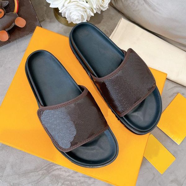 

slippers women slides beach flip flops fashion platform shoes mules, Black