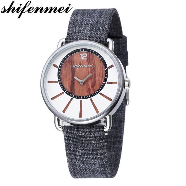 

wristwatches men's quartz watches denim strap design military wristwatch cowboy style timepiece erkek kol saati, Slivery;brown