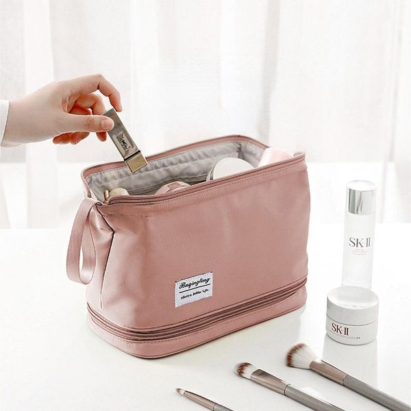 

cosmetic bags & cases storage bag female portable capacity lipstick travel simple fashion wash makeup case