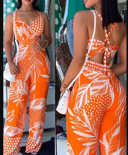 

women's summer orange leisure vacation style high waist off shoulder jumpsuit, Black;white