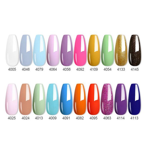 

nail gel clou beaute 20pcs/lot uv led lacquer vernis semi permanent polish set lakiery hybrydowe para unhas gellak, Red;pink