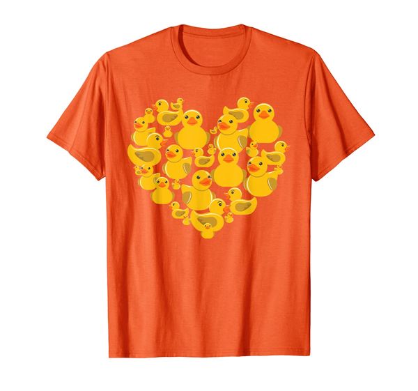 

rubber duck as love heart as quack gift t-shirt, White;black