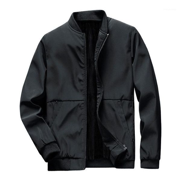 

men's jackets men's jacket autumn 2021 korean style trendy plus velvet thickening casual vitality slim top, Black;brown