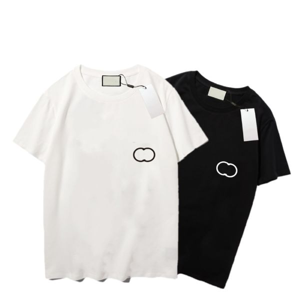 

men women tshirts casual street t-shirts boy outdoor letter printing tees mens summer fashion t-shirt two colors, White;black