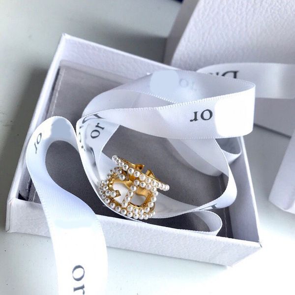 

couple rings family / dijia style open letter fashion simple women's little pearl full, Silver