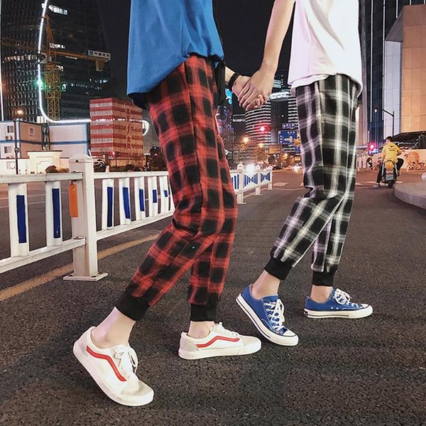 

men's pants autumn and winter boutique cotton polyester loose temperament casual fashion solid color youth trousers, Black