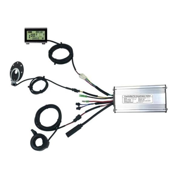 

tools 36v/48v 500w 22a, brushless dc ebike controller+kt-lcd3 display+finger dial + sensor one set, for kit