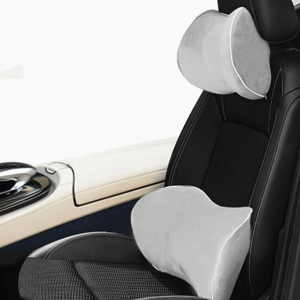 

seat cushions breathable memory cotton car waist cushion headrest pillow protect spine vertebral bed sleeping
