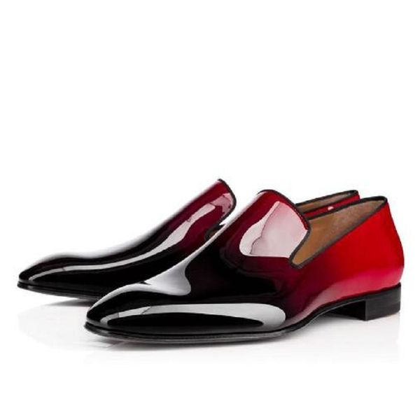 

mens red bottom shoes suede shoe spikes genuine leather trainers low flat rivets sneakers, Black