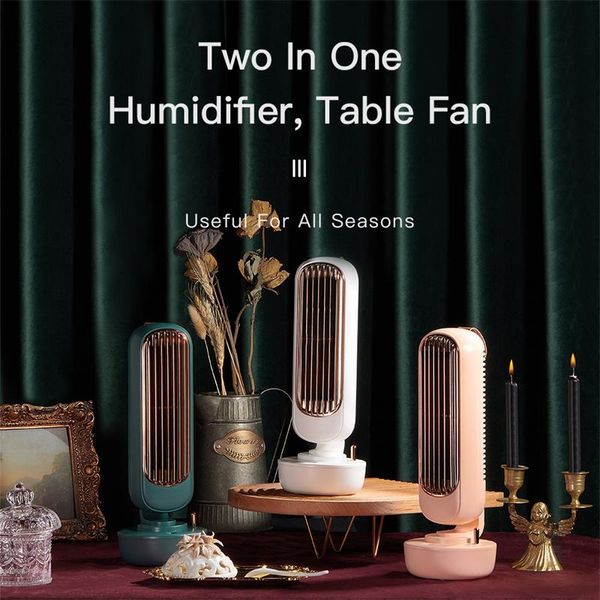 

electric fans bladeless fan spray 220ml air cooling humidifier conditioner home bedroom silent office deskquiet non-recharge fs39