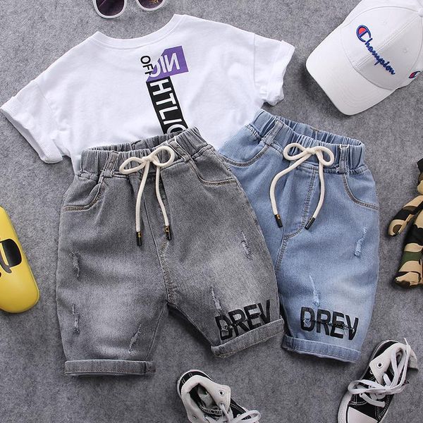 

jeans 100-140cm height 2021 summer fashion style boys denim pant kids, Blue