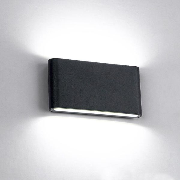 

wall lamps outdoor waterproof ip65 6w 12w cob led porch lights modern indoor decor up down dual-head aluminum lamp ac85-265v