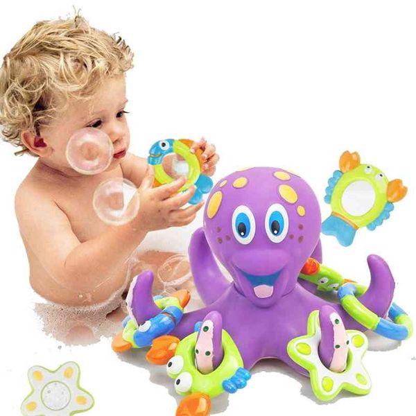 Baby Bath Toys Animal Cute Cartoon Octopus Classic Water Infant Swim Chain Clockwork For Kid est 210712