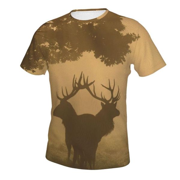 

the deer summer 2021 men's and women's short sleeve o-collar t-shirt street wear t-shirts, White;black