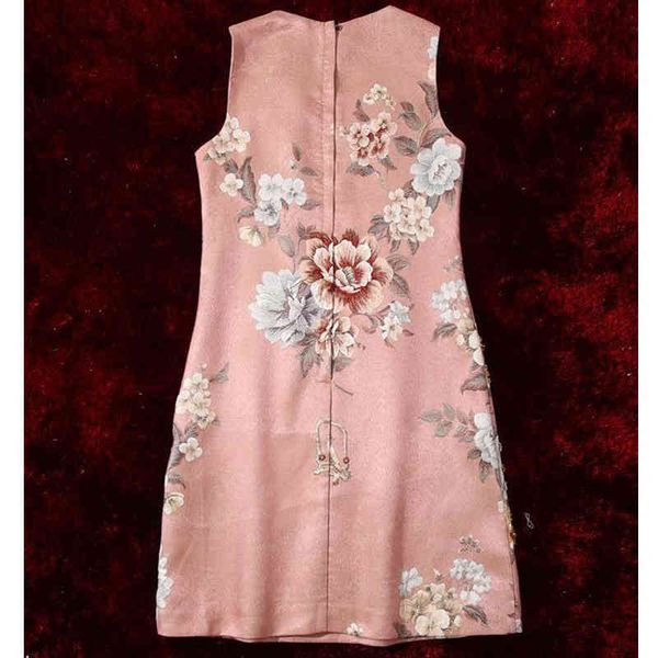 

dress seqinyy pink waistcoat 2021 spring summer female fashion design jacquard beads mini-ed track flowers, Black;gray
