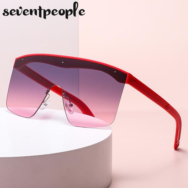 

outdoor eyewear oversized semi-rimless sunglasses women 2021 designer half frameless sun glasses for men fashion big frame sung