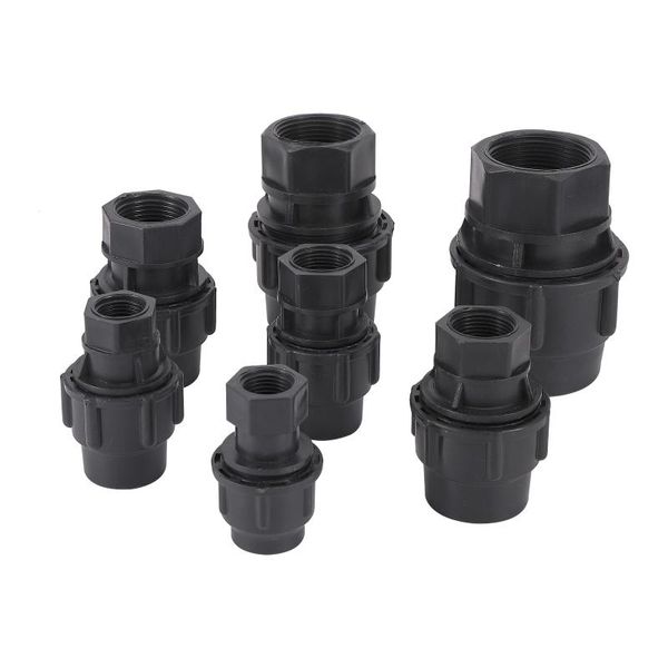 

watering equipments pe pipe conversion fast joint female thread 1/2" 3/4" 1" 1.2" 1.5" reducing 20/25/32/40/50mm id