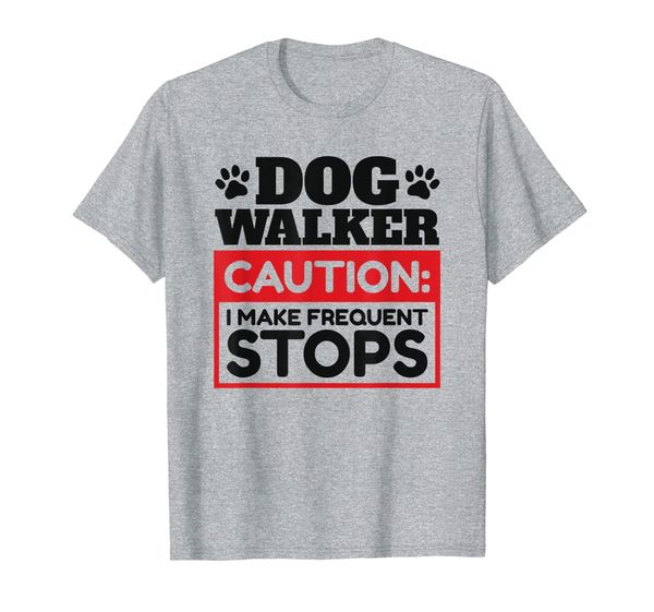 

frequent s dog walker gifts funny t-shirt, White;black