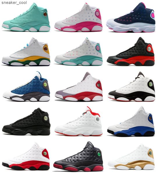 Nova Chegada Jumpman 13 Aurora Verde GS Playground 13s Mulheres Homens Basquete Esportes Tênis Tênis Tamanho Alto 5,5-13