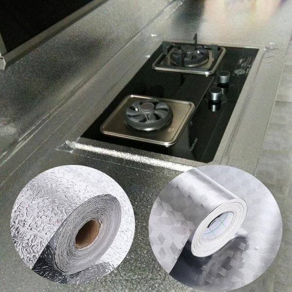 

wall stickers kitchen aluminum foil oil-proof sticker stove anti-fouling high temperature self-adhesive croppable decoration
