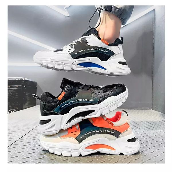 

designer summer daddy shoes low-cut mesh men's sneakers fashion black orange outdoor sports running shoe