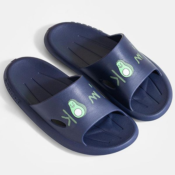 

us4-06 summer bath classic head leather cartoon slippers beach letter women l woman shoes black red men sandals fashion size 38-42 dhie