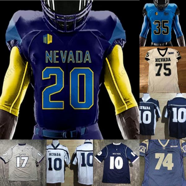 

custom nevada wolf pack football jersey 1 melquan stovall 33 brandon marshall 10 colin kaepernick 12 carson strong 35 toa taua ncaa college, Black
