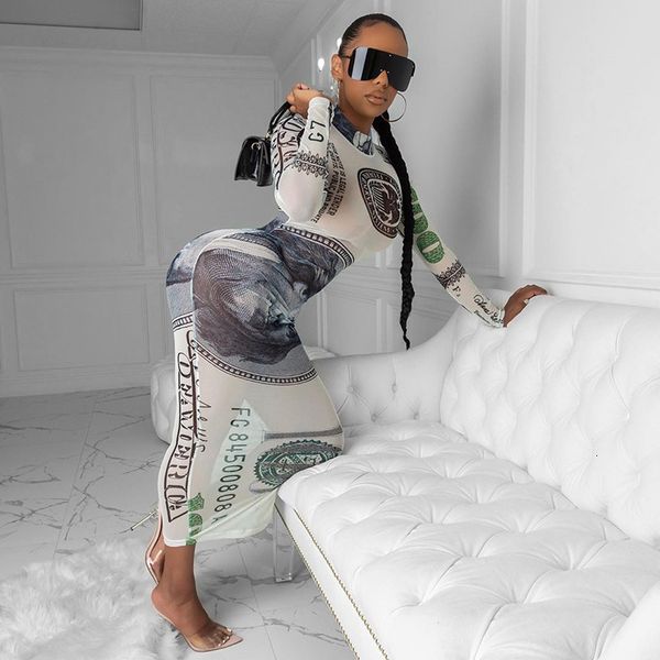 

wind autumn winter women's round neck long sleeve perspective screen printed hip wrap s, Black;gray