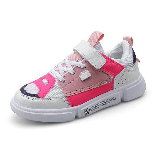 

spring girls sneaker kids shoes fashion breathable pink leisure sports running for boys brand children 520 sneakers, Black;red