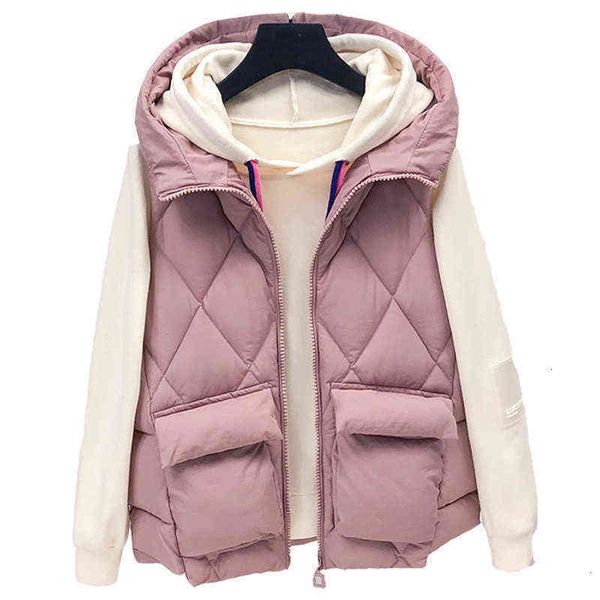

winter down cotton vest women's autumn and short korean fashion et, Black;white